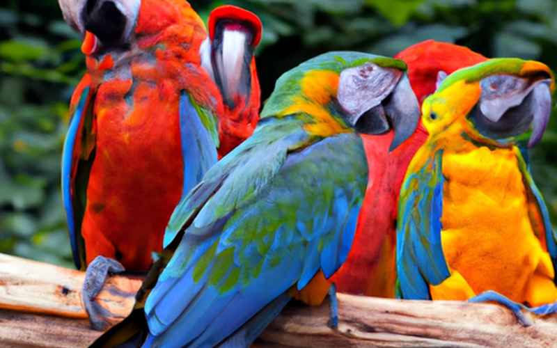 Ernährung der Ara Papageien