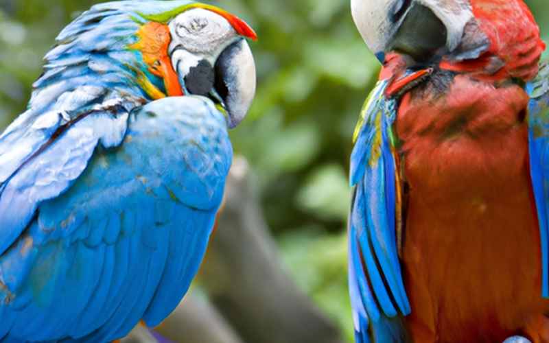 Volierenbau und Einrichtung für Ara Papageien