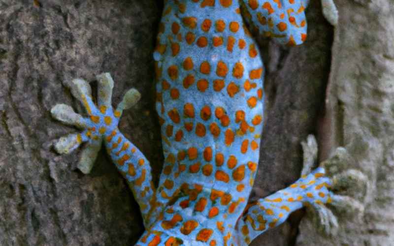Gecko Füße lösen ihre Haftung: Winkeländerung der Härchen und Lösung der Van-der-Waals-Bindung