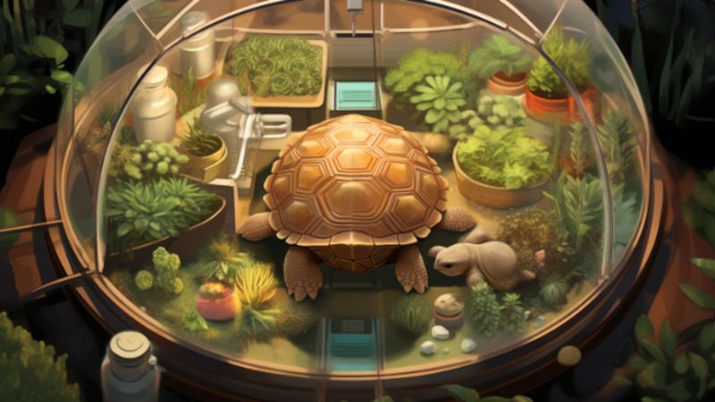 Ausstattung eines artgerechten Schildkröten Terrariums_kk
