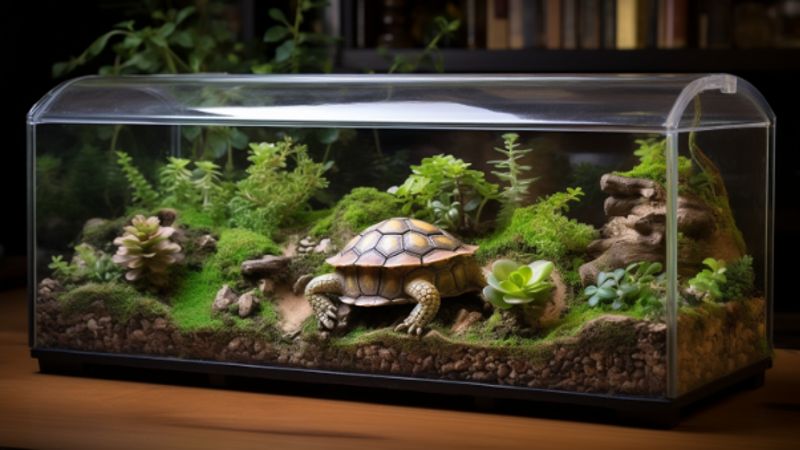 Landschildkröten Terrarium: Ergonomie und Handhabung_kk
