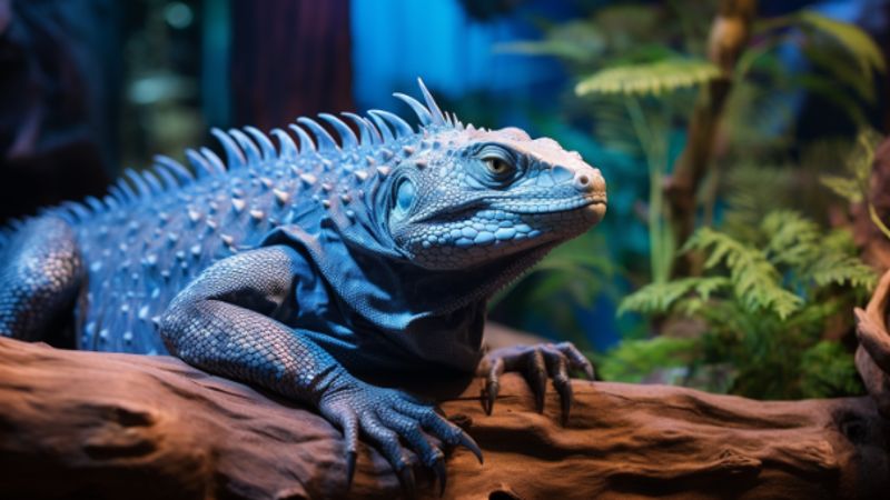 Blauer Leguan: Ein besonderer Exot für zu Hause