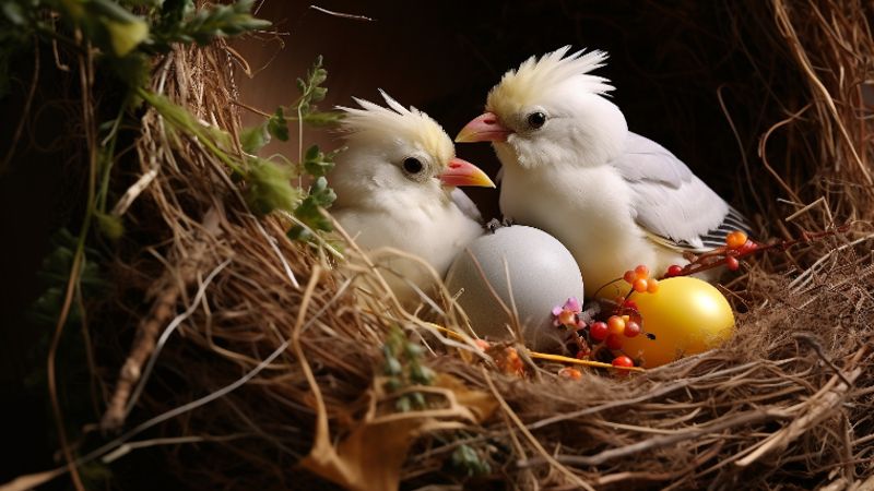 Nestbau und Eiablage: Wie Nymphensittiche ihren Nachwuchs vorbereiten