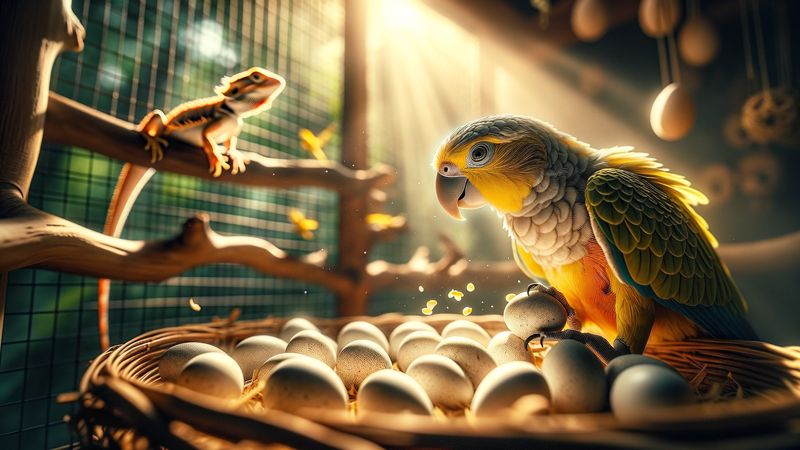 Umgang mit Gelegen: Was tun, wenn der Papagei Eier legt?