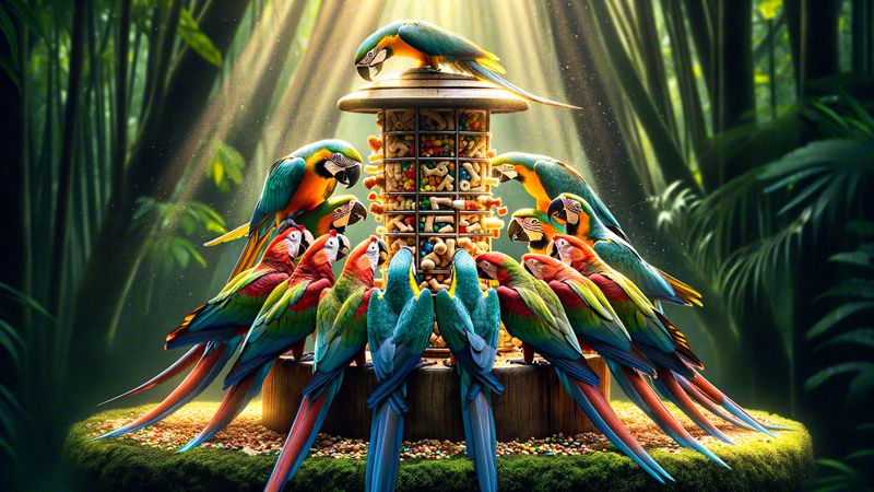 Soziale Intelligenz und Kooperation: Verhaltensweisen im Papageien-Sozialleben