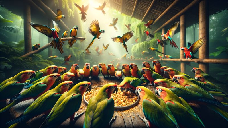 Verhalten und Sozialstruktur im Papageienleben