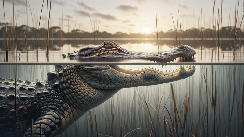 Können Alligatoren ihr Maul unter Wasser offen halten?