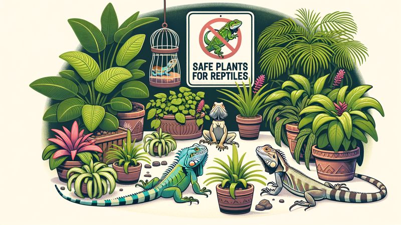 sichere Pflanzen für Reptilien