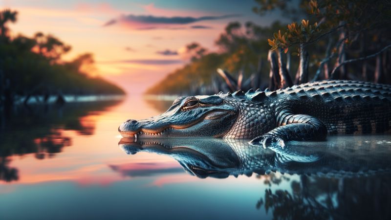 Wann schlafen Alligatoren?