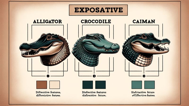 Was sind die Unterschiede zwischen einem Alligator, Krokodil und Kaiman?