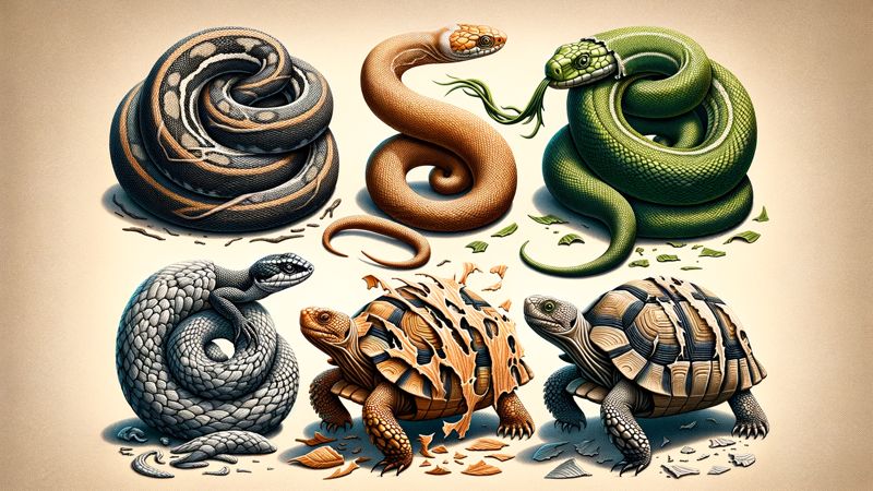 Wie oft häuten sich Reptilien?