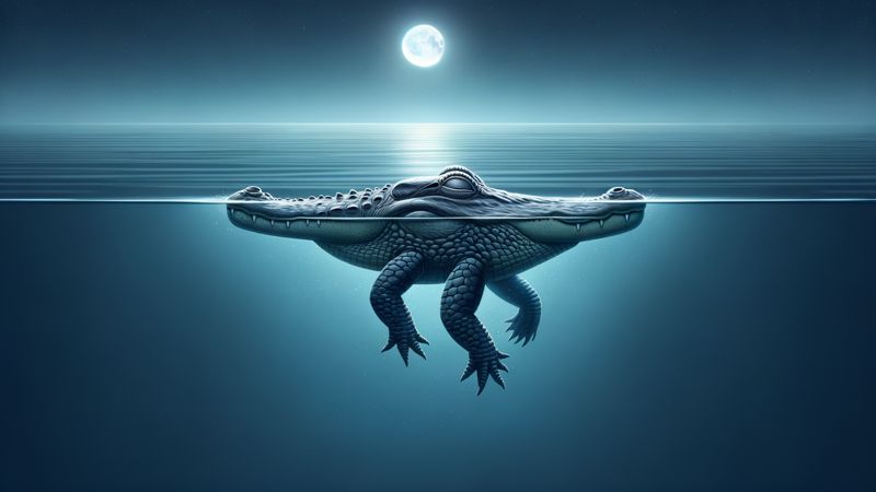 Wie schlafen Alligatoren ohne zu ertrinken?