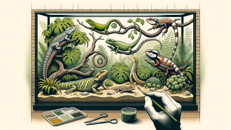 Die 6 besten Reptilien für einen 40-Liter-Terrarium