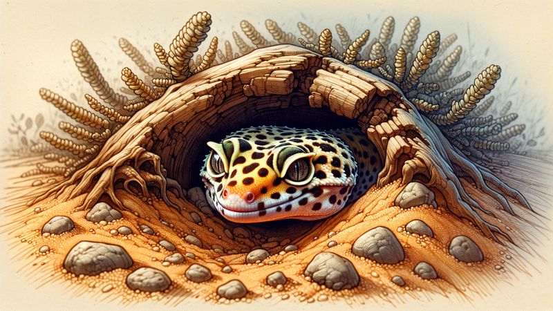 Ist es normal, dass mein Leopardgecko sich täglich versteckt?