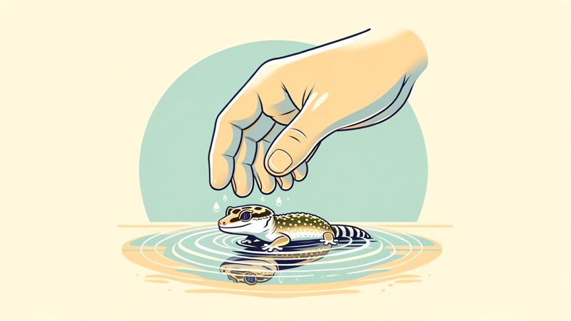 Kann ich meinen Kronengecko ins Wasser setzen?