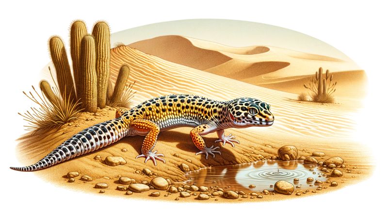 Leopardgeckos mögen kein Wasser