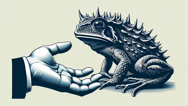 Tut der Biss eines Hornfrosches weh?