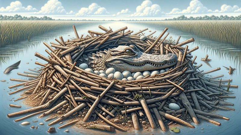 Warum bauen Alligatoren Nester?