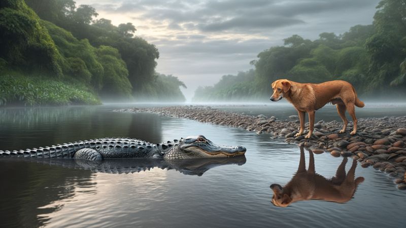 Warum greifen Alligatoren Hunde an?