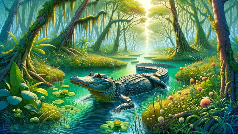 Was ist der natürliche Lebensraum eines Alligators?