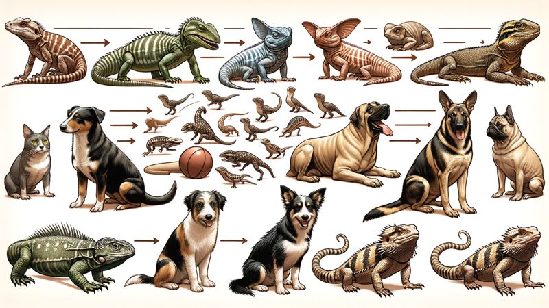 Welche anderen Reptilien verhalten sich wie Hunde?