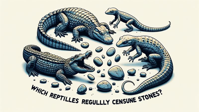 Welche Reptilien fressen regelmäßig Steine?