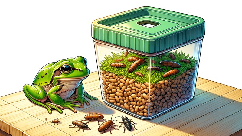 Wie du deinen Frosch zum Fressen ermutigen kannst