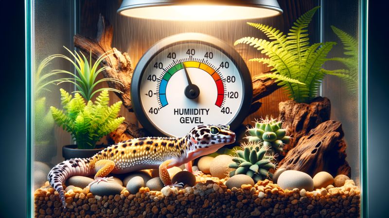 Wie feucht sollte ein Leopardgecko-Terrarium sein?