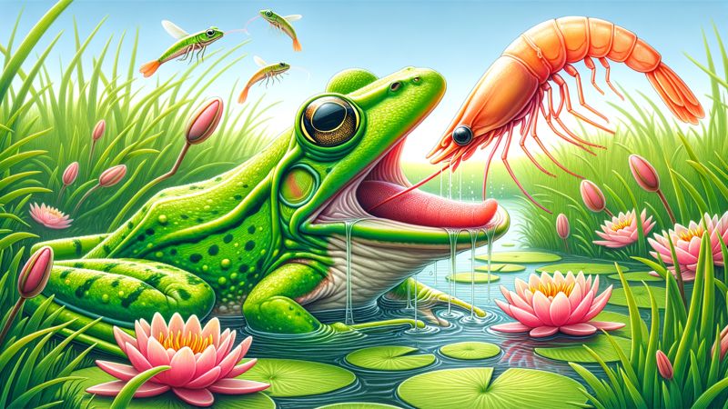 Wie füttere ich meine Frosch mit Garnelen?