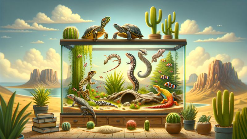 Die 5 besten Reptilien für ein 80-Liter-Aquarium