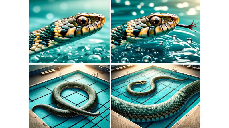 Können Schlangen in gechlorten Schwimmbecken sein?