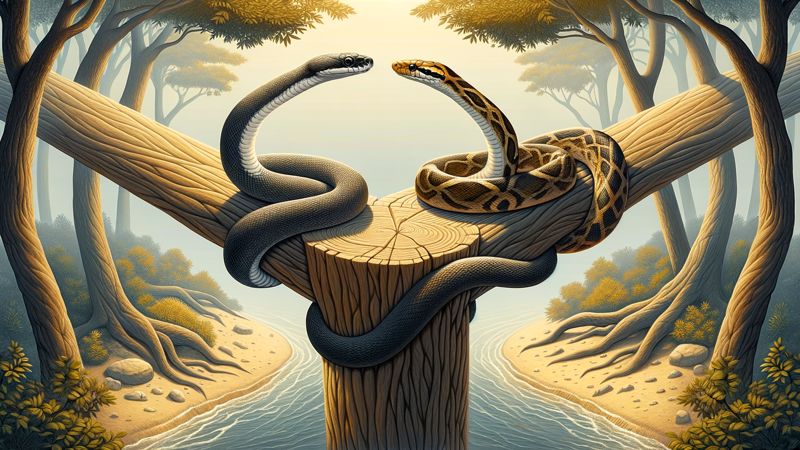 Können Schlangen sich kreuzen?