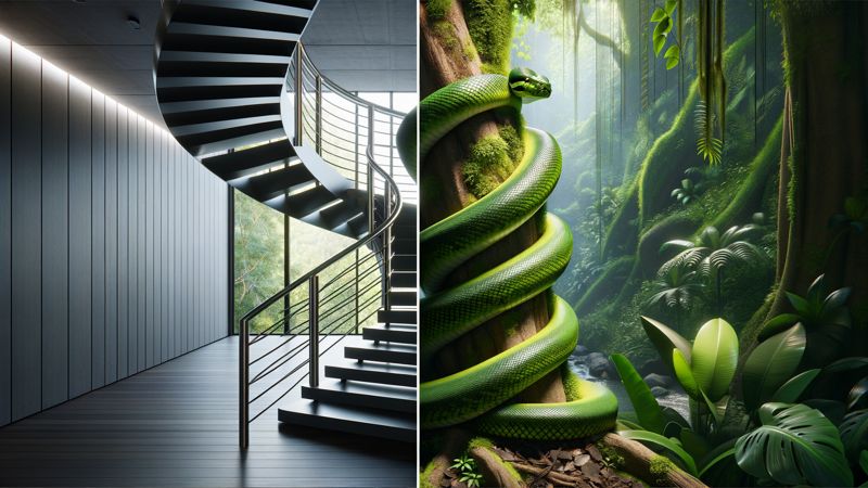 Können Schlangen Treppen hochklettern?