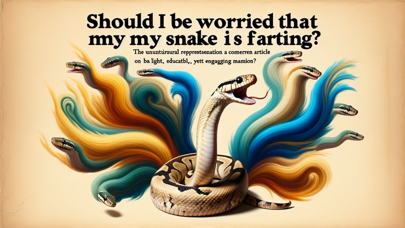 Sollte ich mir Sorgen machen, dass meine Schlange furzt?