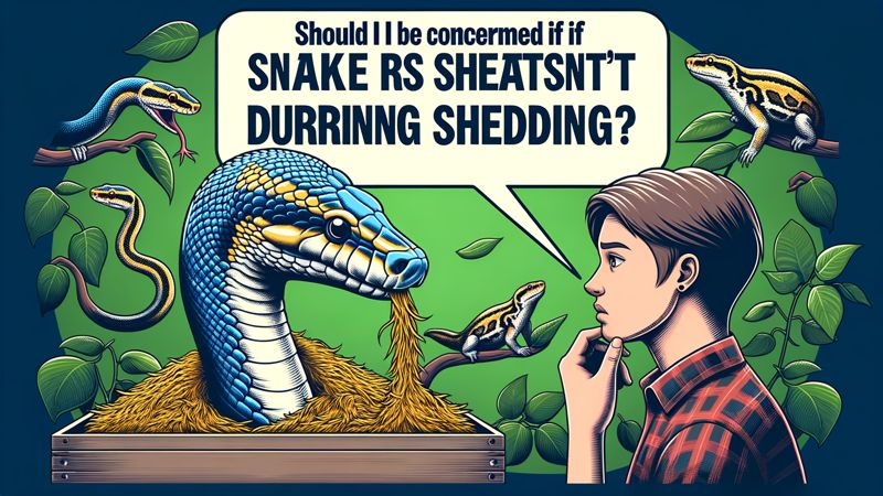 Sollte ich mir Sorgen machen, wenn meine Schlange während der Häutung nicht frisst?