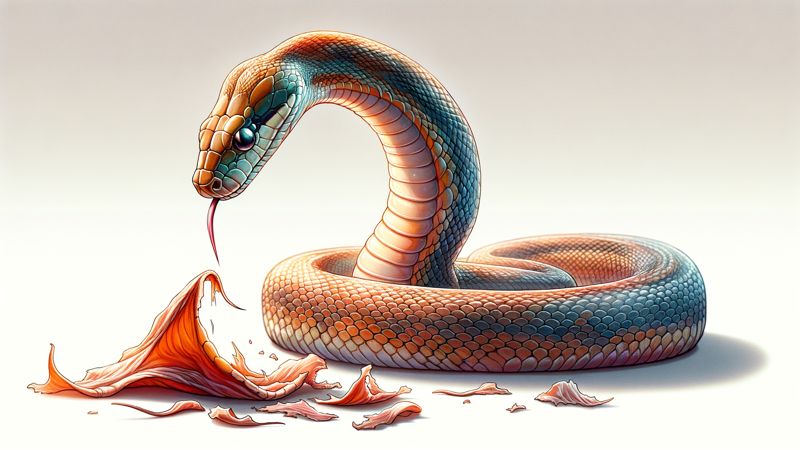 Warum fressen Schlangen ihre Hautreste?