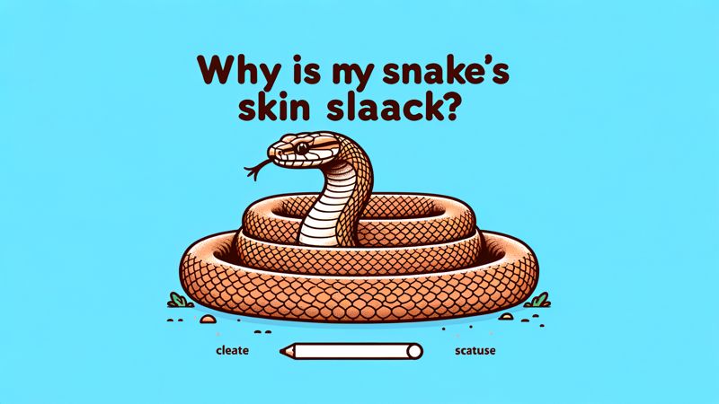 Warum ist die Haut meiner Schlange schlaff?