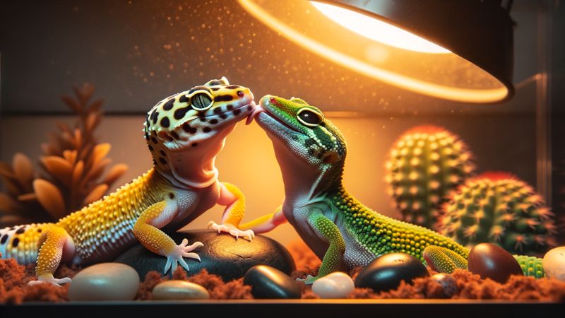 Was es nicht bedeutet, wenn deine Geckos einander lecken