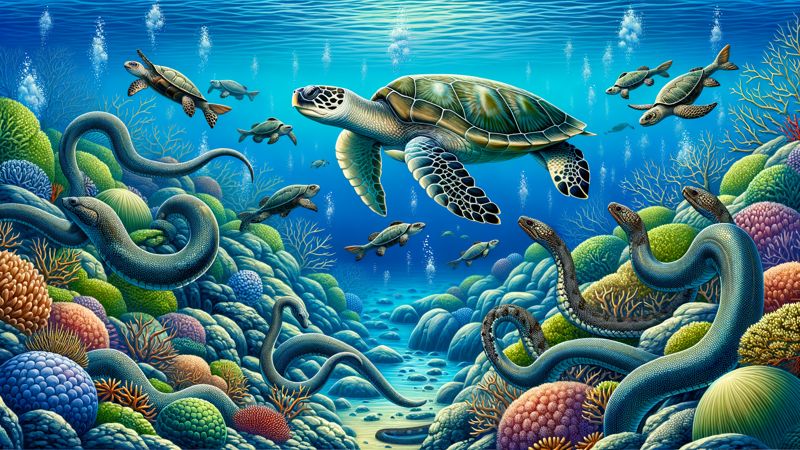 Welche Reptilien können unter Wasser leben?