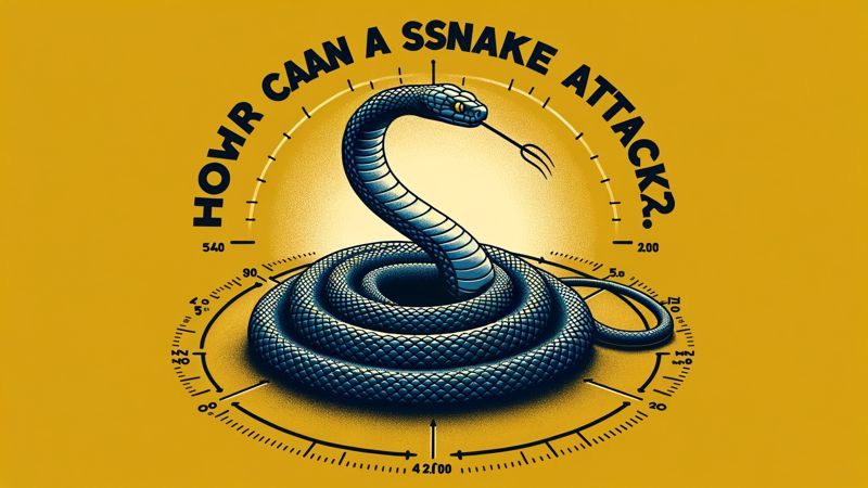 Wie weit kann eine Schlange angreifen, wenn sie zusammengerollt ist?
