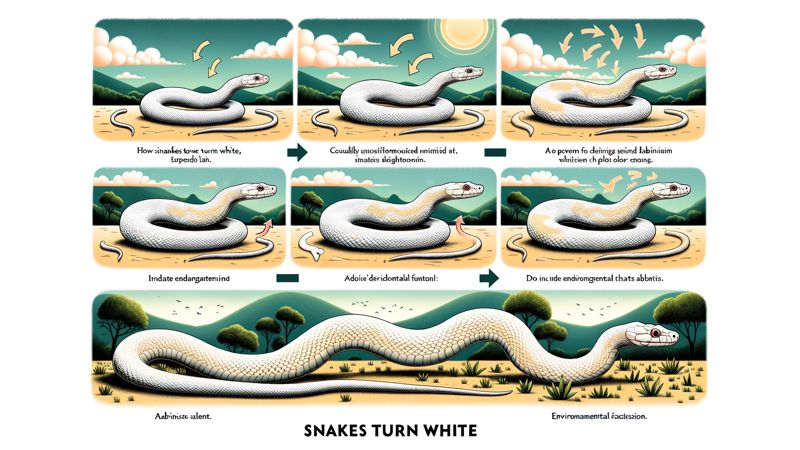 Wie werden Schlangen weiß?